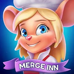 Взломанная Merge Inn - Cafe Merge Game (Мердж Инн)  [МОД Mega Pack] - полная версия apk на Андроид