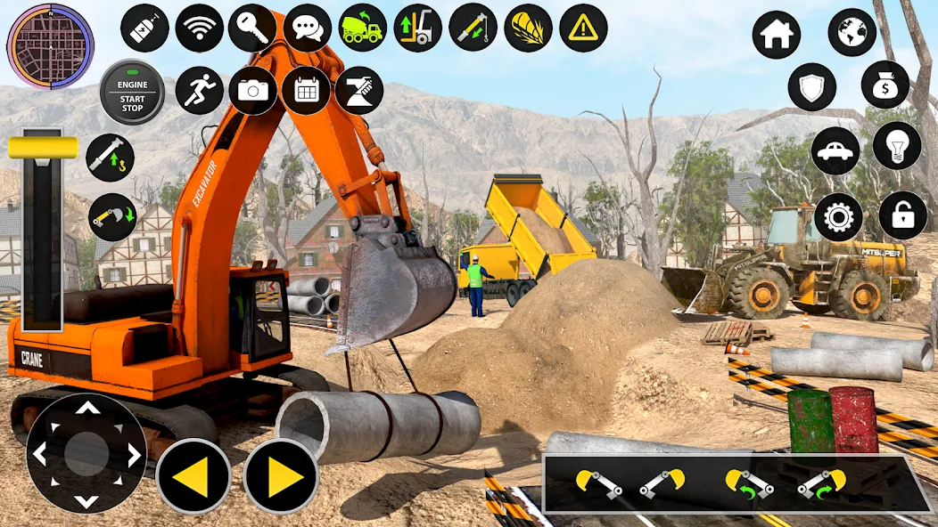 Construction Excavator Game 3D  [МОД Бесконечные деньги] Screenshot 1