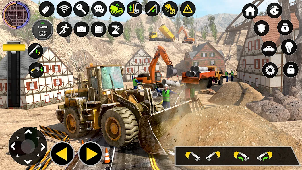 Construction Excavator Game 3D  [МОД Бесконечные деньги] Screenshot 3