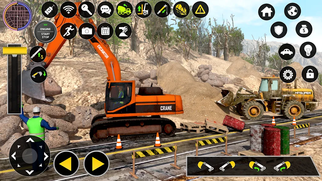 Construction Excavator Game 3D  [МОД Бесконечные деньги] Screenshot 4