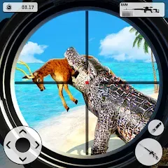 Взломанная Crocodile Hunting Animal Games (Крокодил Охота Игры с животными)  [МОД Unlimited Money] - полная версия apk на Андроид