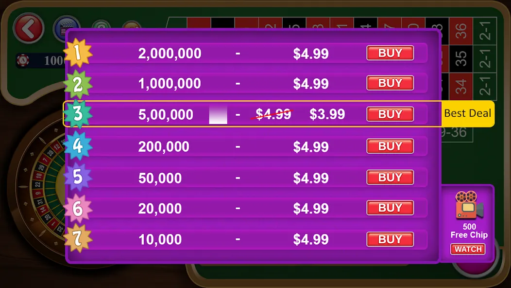 Roulette Casino Royale (Рулетка Казино Рояль)  [МОД Много монет] Screenshot 5