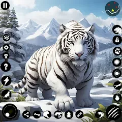 Скачать взломанную Arctic White Tiger Family Sim  [МОД Бесконечные деньги] - полная версия apk на Андроид