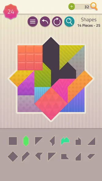 Polygrams - Tangram Puzzles (Полиграммы)  [МОД Unlocked] Screenshot 4