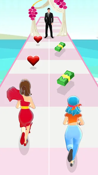 Girl Run 3D - Fun Running Game (девушка бежит)  [МОД Unlocked] Screenshot 2