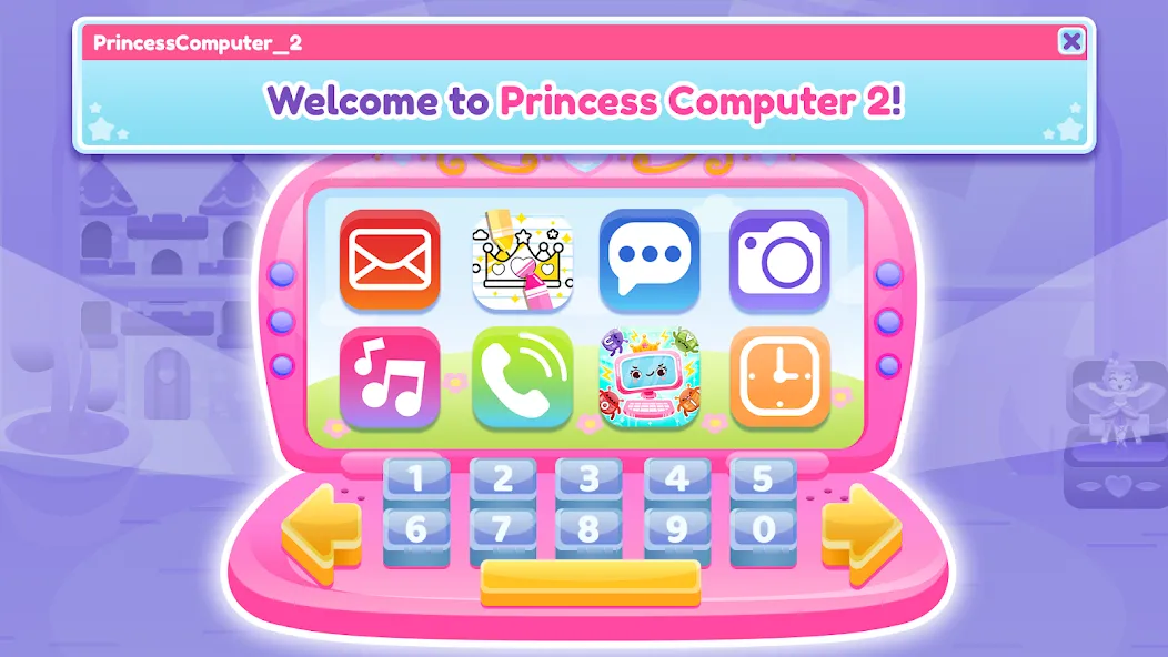 Princess Computer 2 Girl Games  [МОД Бесконечные деньги] Screenshot 1