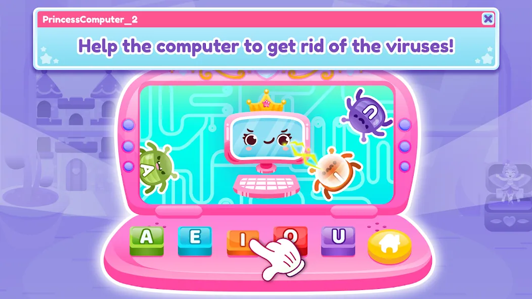 Princess Computer 2 Girl Games  [МОД Бесконечные деньги] Screenshot 2