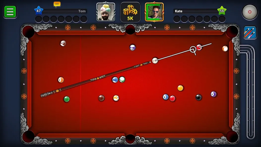 8 Ball Pool (Шаровый Бильярд)  [МОД Бесконечные монеты] Screenshot 2