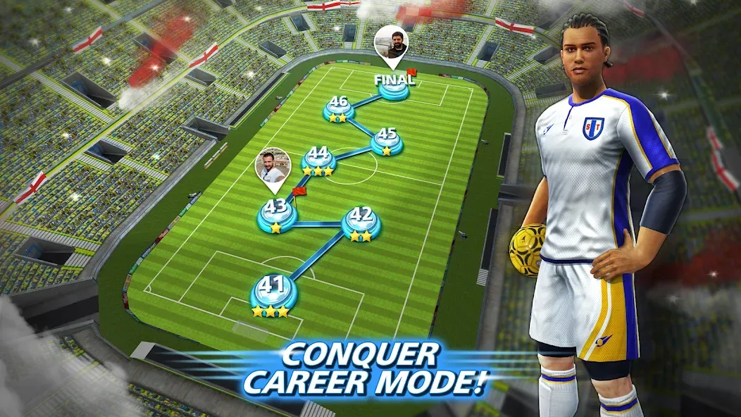 Football Strike: Online Soccer (Футбольный забастовка)  [МОД Бесконечные деньги] Screenshot 5