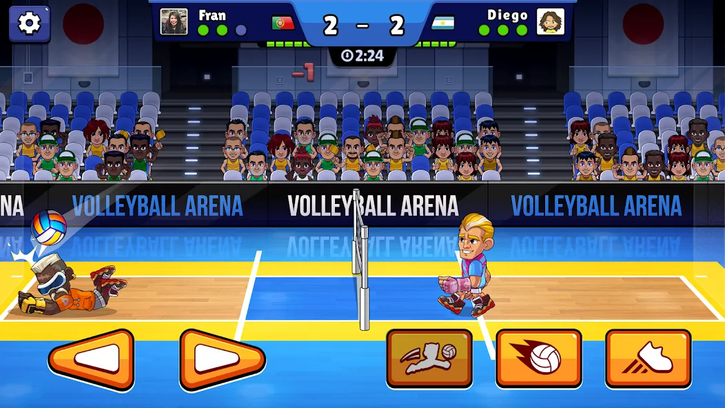 Volleyball Arena: Spike Hard (Волейбольная арена)  [МОД Бесконечные монеты] Screenshot 1