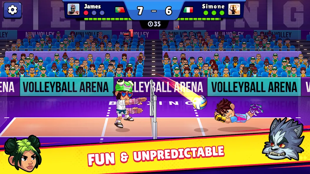 Volleyball Arena: Spike Hard (Волейбольная арена)  [МОД Бесконечные монеты] Screenshot 2