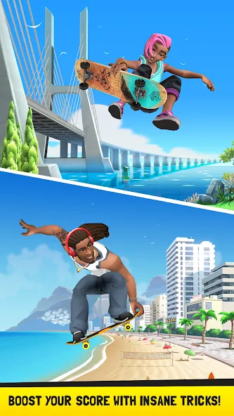 Flip Skater (Флип скейтер)  [МОД Mega Pack] Screenshot 4