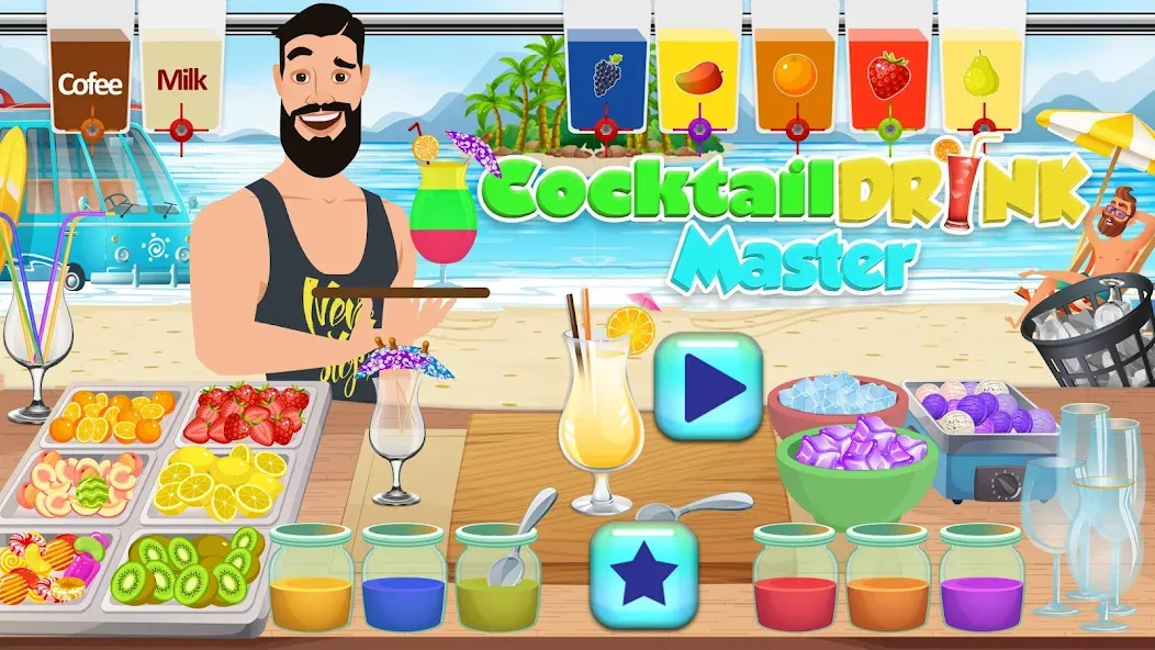 Boba cocktail:DIY recipe games  [МОД Mega Pack] Screenshot 3