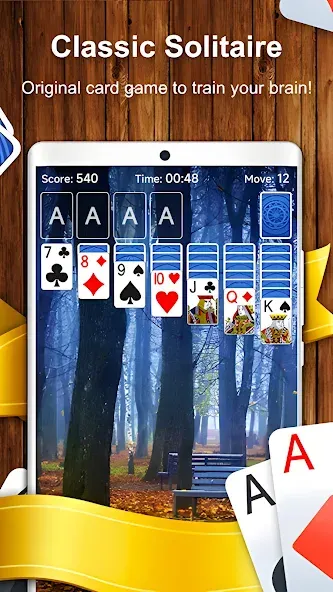 Solitaire Card Game (Солитер карточная игра)  [МОД Menu] Screenshot 2