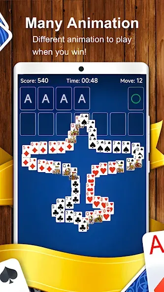 Solitaire Card Game (Солитер карточная игра)  [МОД Menu] Screenshot 5