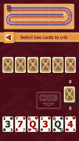 Cribbage (Криббидж)  [МОД Бесконечные деньги] Screenshot 1