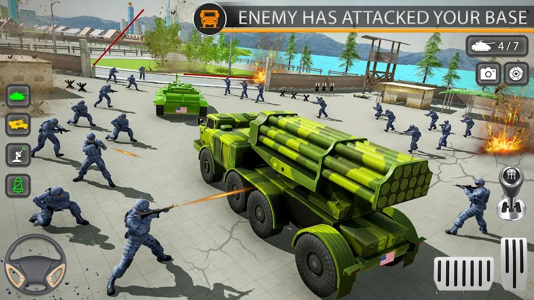 Army Transport Military Games  [МОД Много монет] Screenshot 1