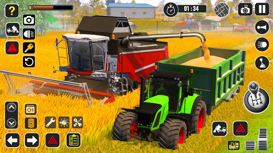 Tractor Farming Game Harvester  [МОД Меню] Screenshot 1