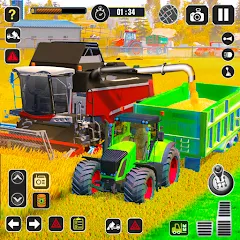 Взлом Tractor Farming Game Harvester  [МОД Меню] - полная версия apk на Андроид