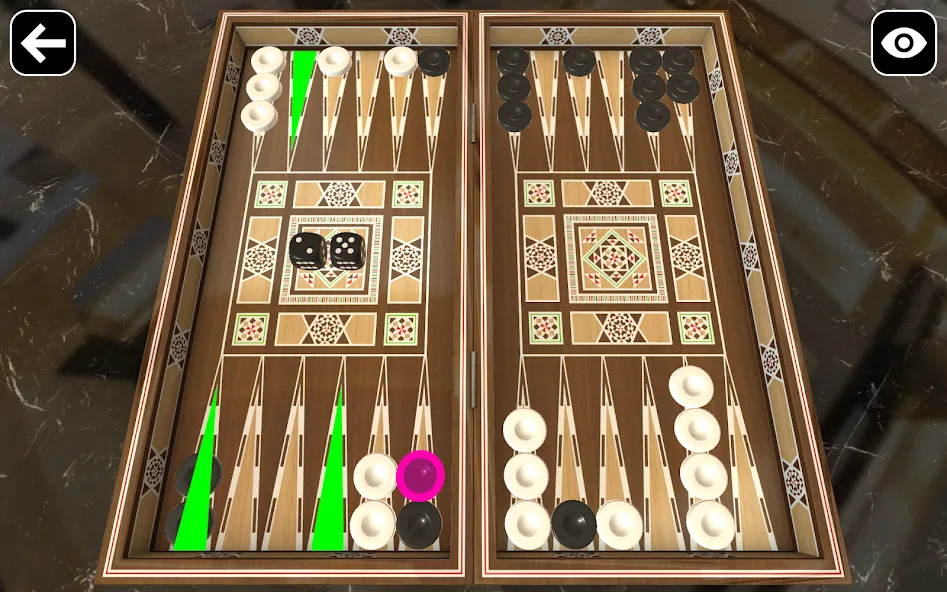 Original Backgammon  [МОД Меню] Screenshot 2