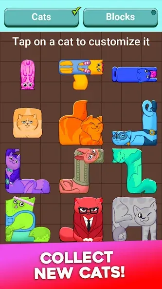 Block Puzzle Cats (Блок Пазл Кошки)  [МОД Меню] Screenshot 5