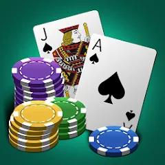 Взломанная World Blackjack King  [МОД Много денег] - полная версия apk на Андроид