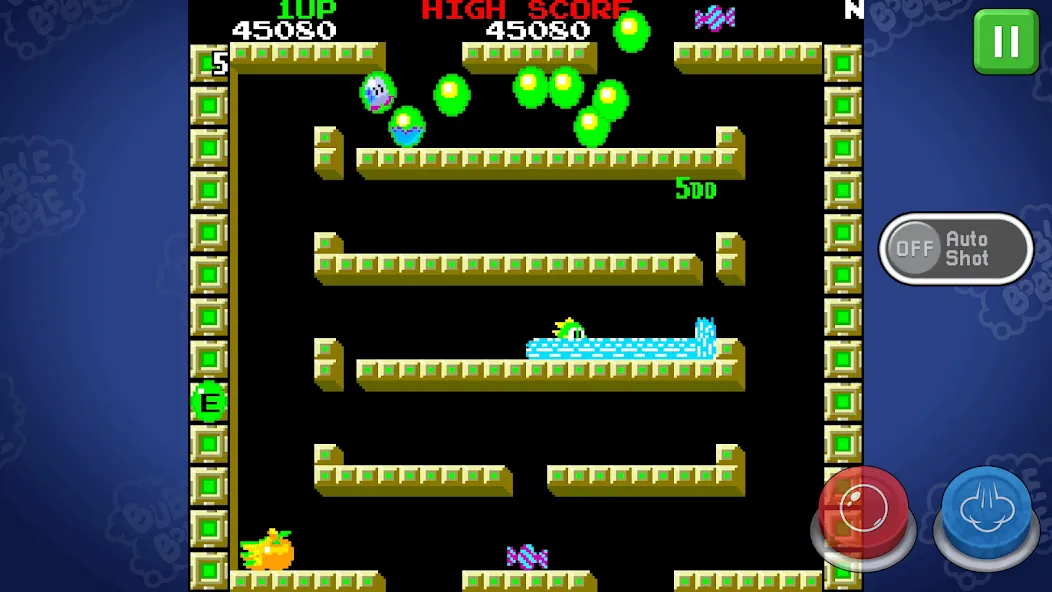 BUBBLE BOBBLE classic (БАБЛ БОББЛ классика)  [МОД Много монет] Screenshot 1