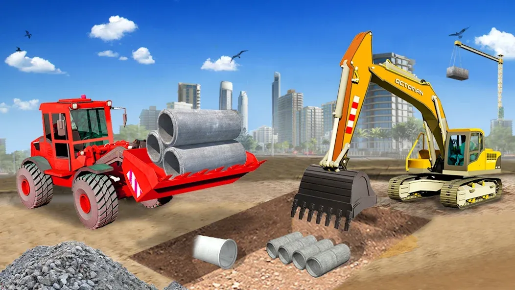 Heavy Construction Simulator  [МОД Unlimited Money] Screenshot 4