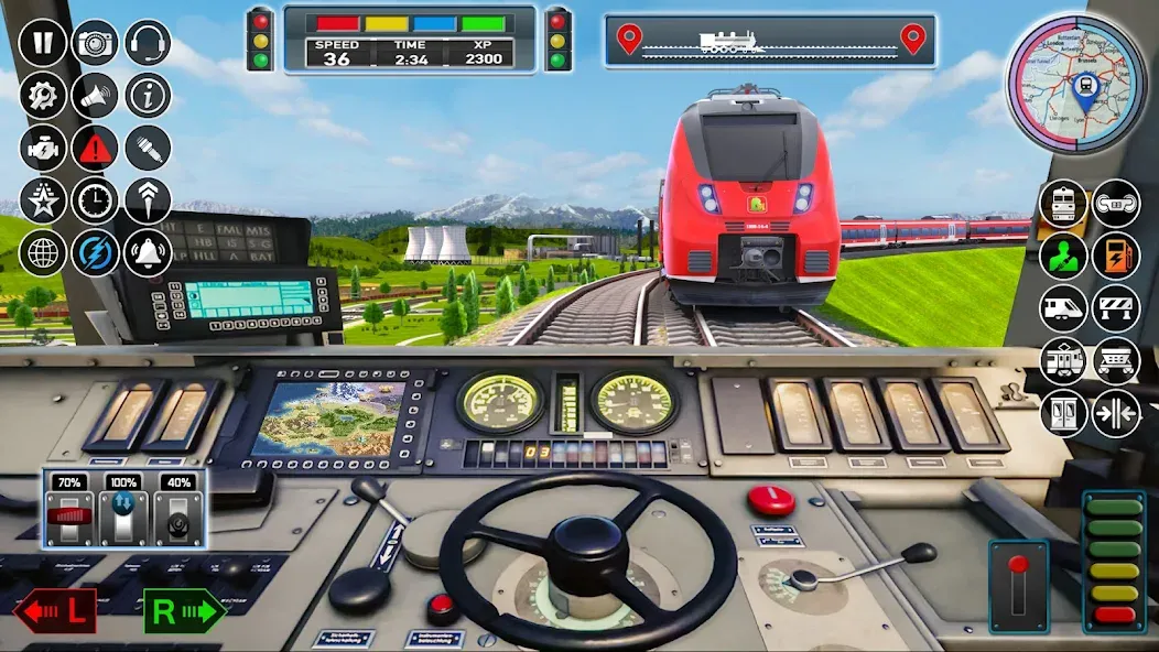 City Train Game 3d Train games  [МОД Много монет] Screenshot 1