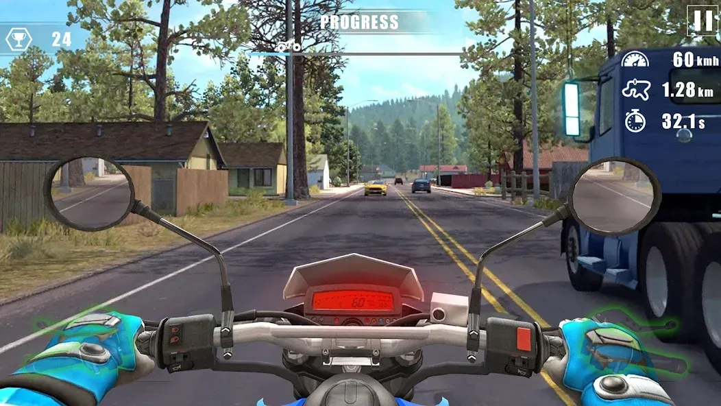 Moto Bike Race : Driving Car (Мото Байк Рейс)  [МОД Меню] Screenshot 1