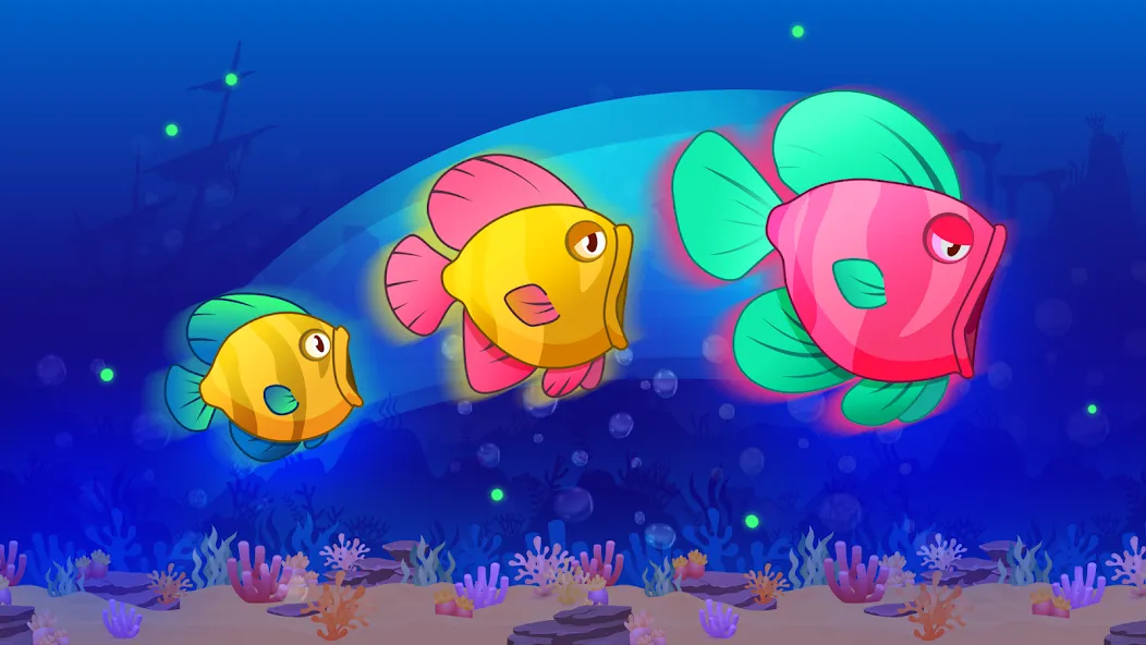 Eat Fish.IO : Fish Battle  [МОД Бесконечные монеты] Screenshot 2