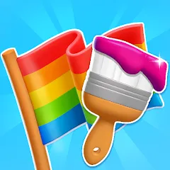 Взломанная Flag Painters (Флаг Пэйнтерс)  [МОД Много денег] - полная версия apk на Андроид