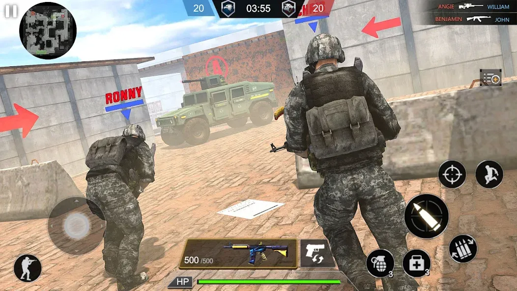 Army Commando Shooting Games  [МОД Бесконечные монеты] Screenshot 3