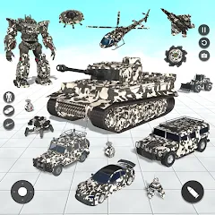 Взломанная Tank Robot Game Army Games (армейский танк робот трансформационная игра)  [МОД Menu] - полная версия apk на Андроид