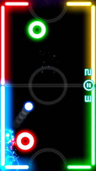 Glow Hockey (Глоу Хоккей)  [МОД Много денег] Screenshot 1