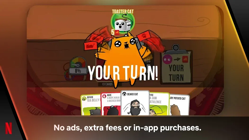 Exploding Kittens - The Game  [МОД Бесконечные деньги] Screenshot 1