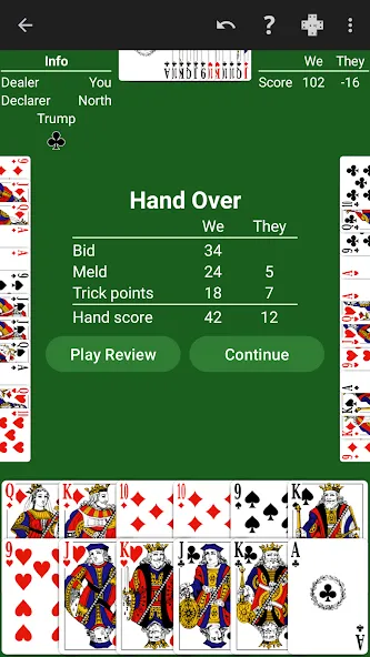 Pinochle - Expert AI (Пиночле)  [МОД Menu] Screenshot 3