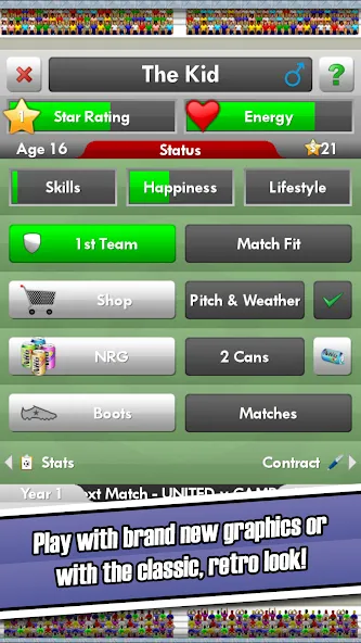 New Star Soccer (Нью Стар Соккер)  [МОД Все открыто] Screenshot 2