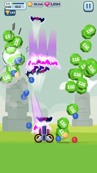 Ball Blast Cannon blitz mania (Балл Бласт Кэннон блиц мания)  [МОД Unlimited Money] Screenshot 2