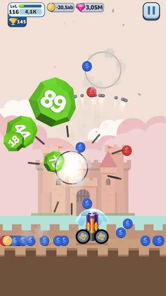 Ball Blast Cannon blitz mania (Балл Бласт Кэннон блиц мания)  [МОД Unlimited Money] Screenshot 5