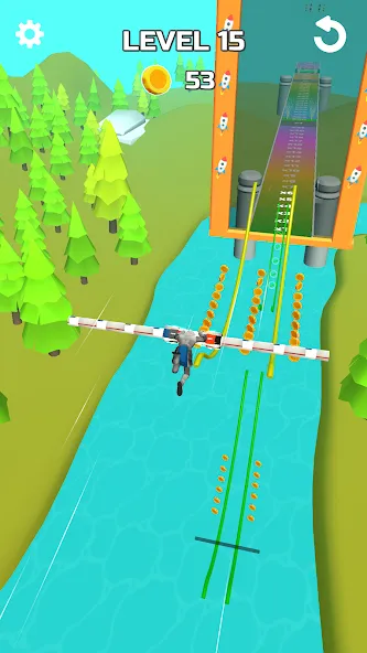 Stunt Rails (тант Рэйлз)  [МОД Бесконечные деньги] Screenshot 2