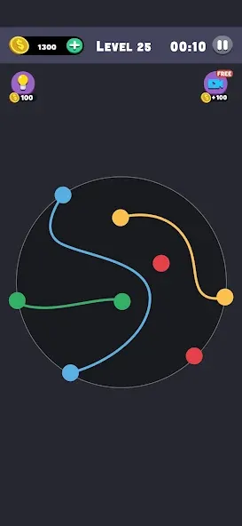 Same Color: Connect Two Dots (Сейм Колор Дот)  [МОД Много денег] Screenshot 1