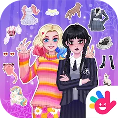 Скачать взломанную YoYa: Dress Up Fashion Girl (ЙоЯ)  [МОД Все открыто] - стабильная версия apk на Андроид