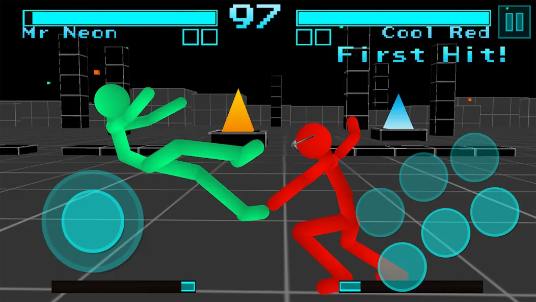 Stickman Fighting Neon Warrior  [МОД Unlimited Money] Screenshot 1