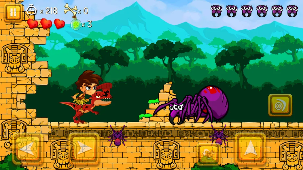 Super Warrior Dino Adventures (Супер Воин Дино Приключения)  [МОД Все открыто] Screenshot 5