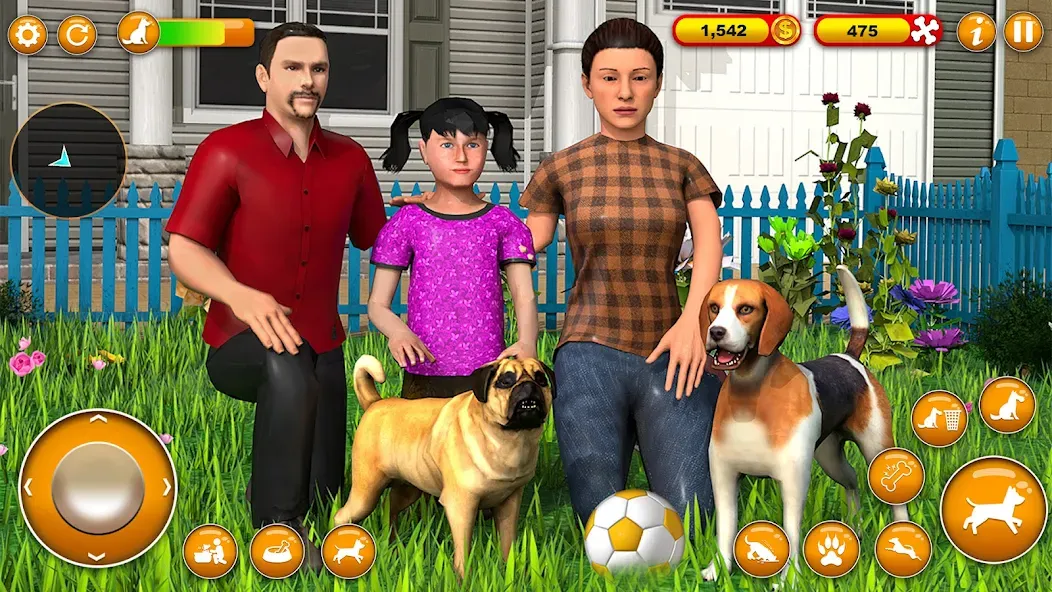 Pet Dog Family Adventure Games  [МОД Много монет] Screenshot 5