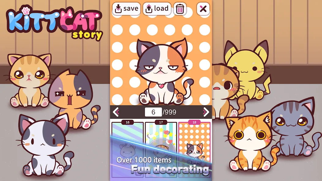 KittCat Story : Cat Maker (Киткэт Стори)  [МОД Бесконечные монеты] Screenshot 4