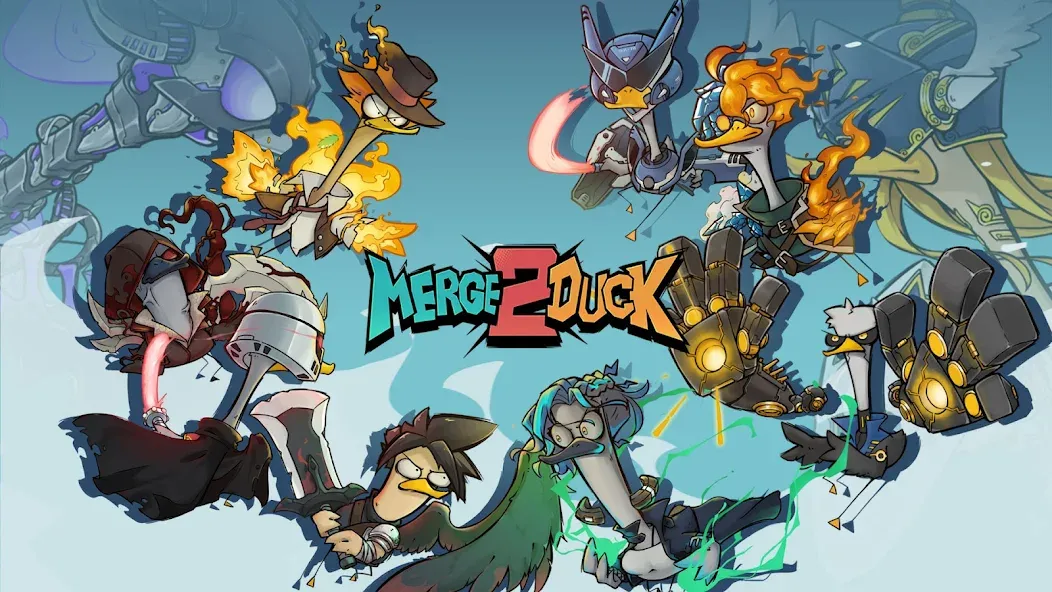 Merge Duck 2: Idle RPG (Мердж Дак 2)  [МОД Бесконечные деньги] Screenshot 1