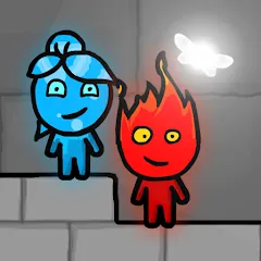 Взломанная Fireboy & Watergirl FairyTales  [МОД Unlimited Money] - полная версия apk на Андроид