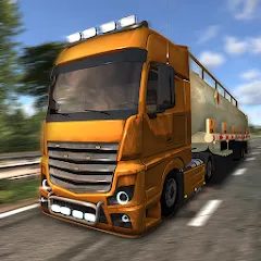 Скачать взломанную European Truck Simulator (Юро Трак Драйвер)  [МОД Unlocked] - стабильная версия apk на Андроид